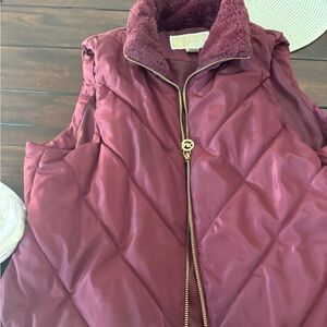 Maroon Michael kors vest size medium women like new